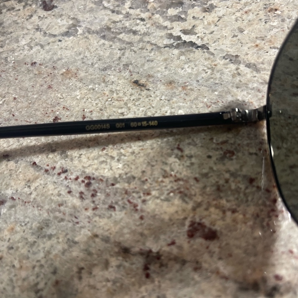 Gucci Black Aviator Sunglasses - Picture 3 of 4